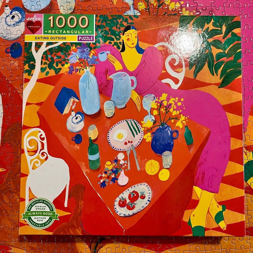 PRICE IS FIRM! "Eating Outside" Puzzle 1,000 pc.